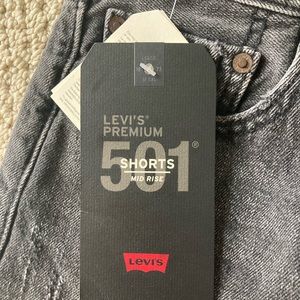 Levi’s five pocket button up Jean shorts